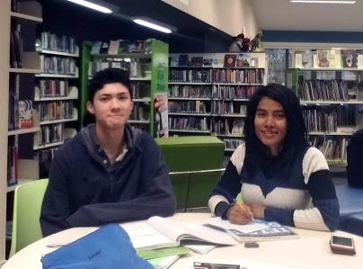 Lucas at the library