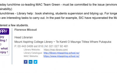 team green / library volunteers wanted